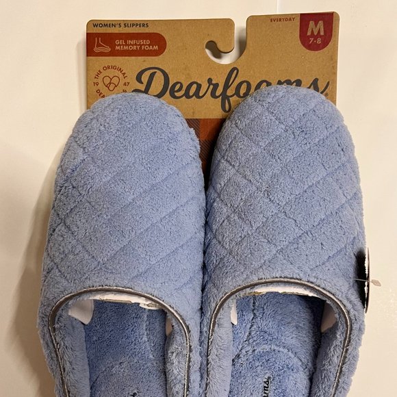 dearfoams Other - Dearfoams Womens Quilt Memory Foam Clog Slipper Medium 7-8